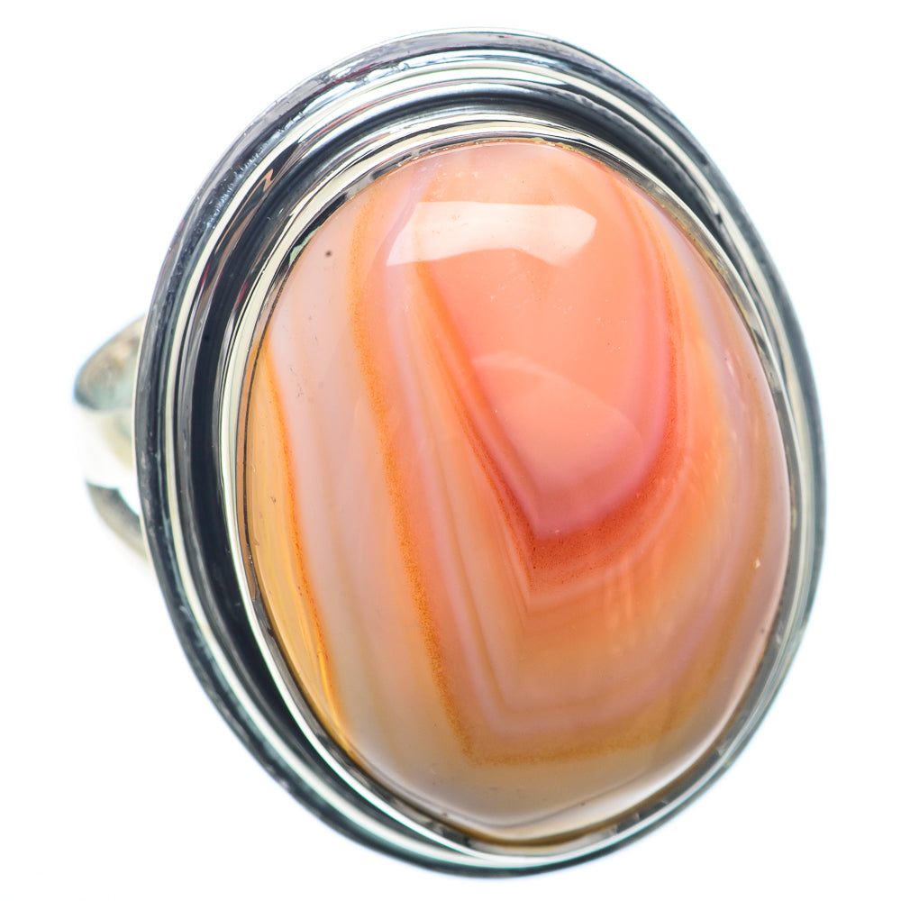 Botswana Agate Rings handcrafted by Ana Silver Co - RING73244