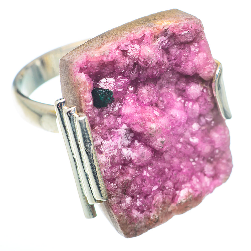 Cobalto Calcite Druzy Rings handcrafted by Ana Silver Co - RING73246