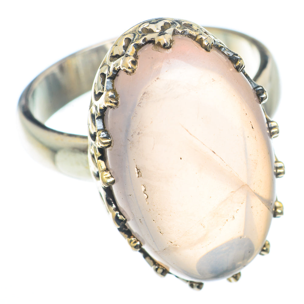 Rose Quartz Rings handcrafted by Ana Silver Co - RING73247