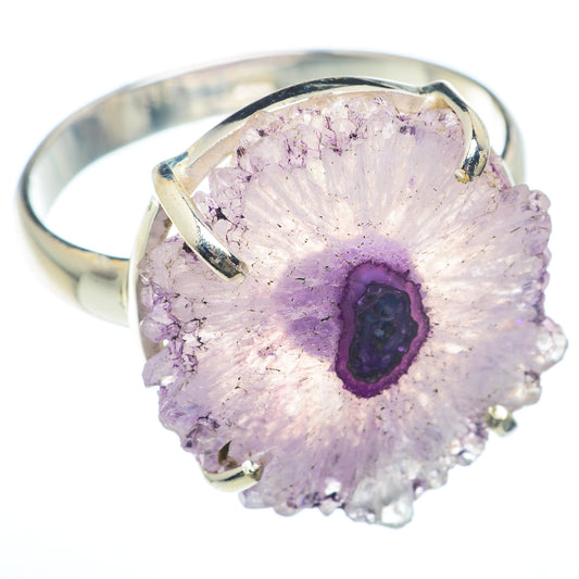 Amethyst Stalactite Rings handcrafted by Ana Silver Co - RING73251
