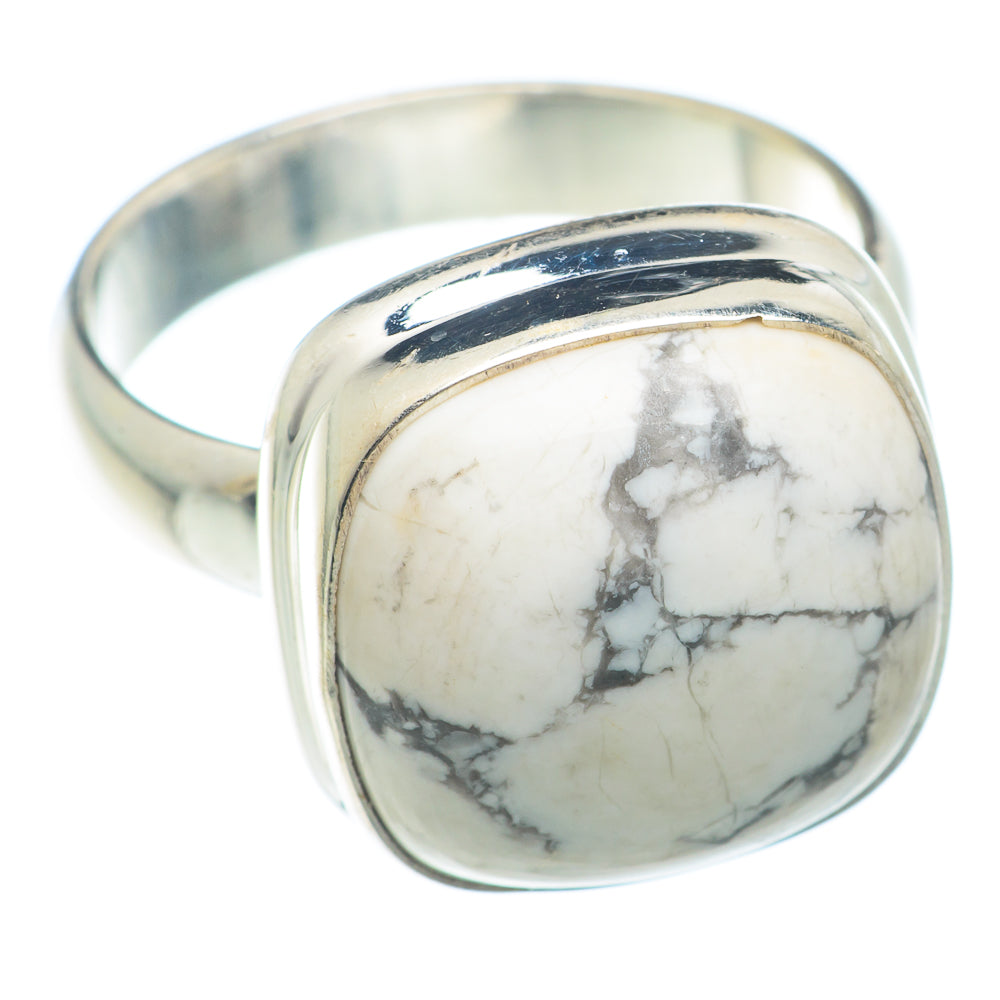 Howlite Rings handcrafted by Ana Silver Co - RING73257
