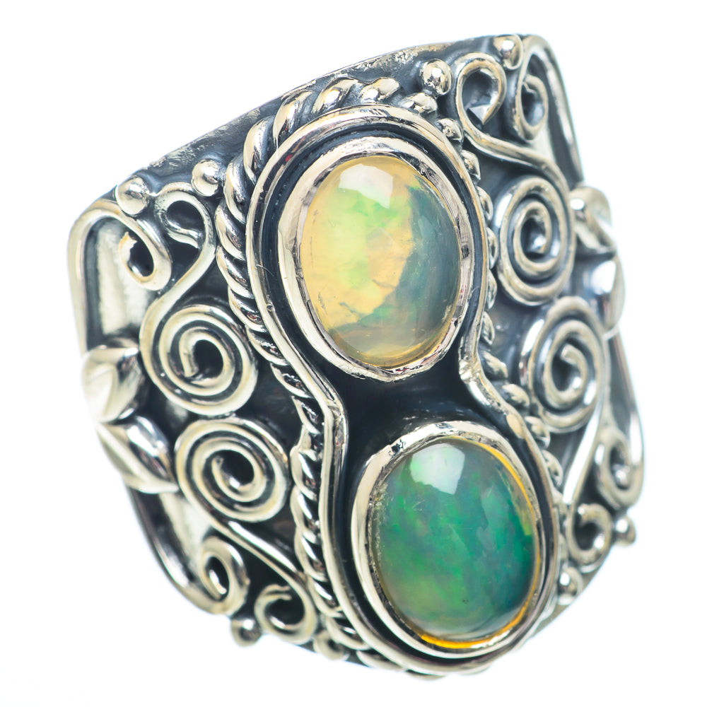 Ethiopian Opal Rings handcrafted by Ana Silver Co - RING73266