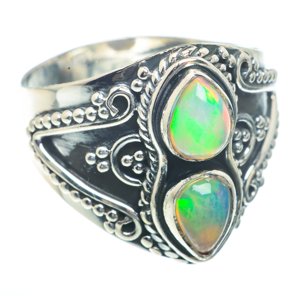 Ethiopian Opal Rings handcrafted by Ana Silver Co - RING73267