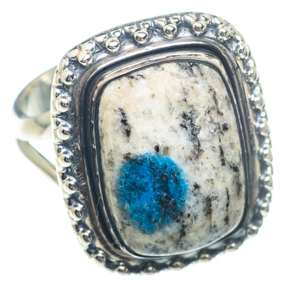 K2 Blue Azurite Rings handcrafted by Ana Silver Co - RING73270 - Photo 2