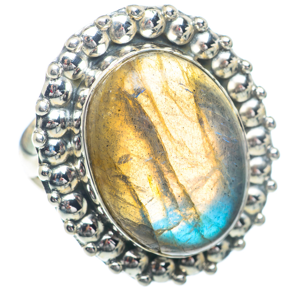 Labradorite Rings handcrafted by Ana Silver Co - RING73272