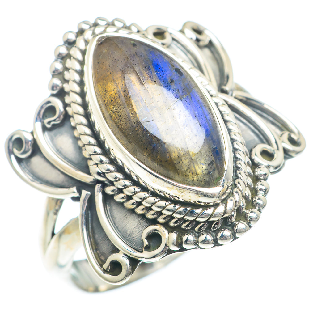 Labradorite Rings handcrafted by Ana Silver Co - RING73274