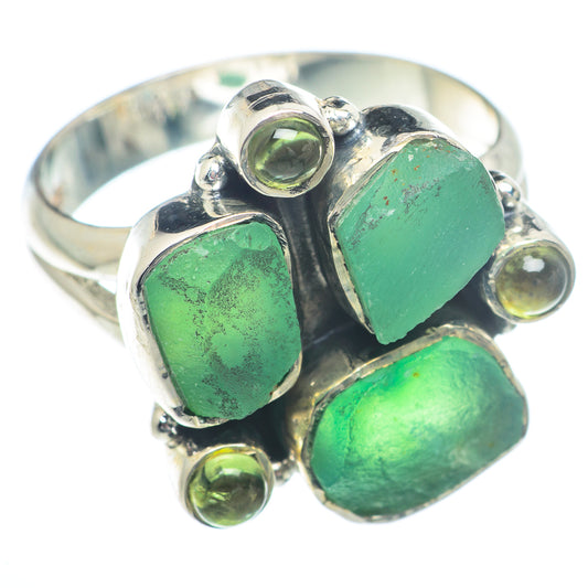 Chrysoprase Rings handcrafted by Ana Silver Co - RING73278