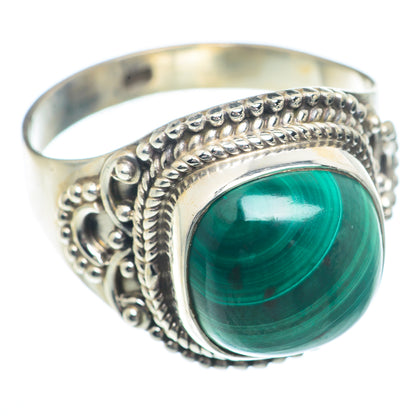 Malachite Rings handcrafted by Ana Silver Co - RING73279