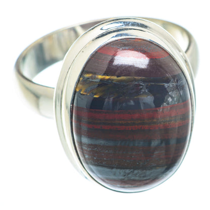 Red Tiger Iron Rings handcrafted by Ana Silver Co - RING73285