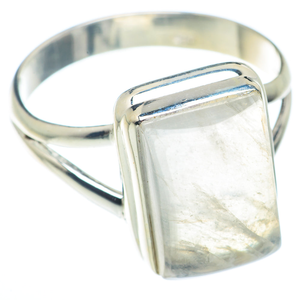 Rainbow Moonstone Rings handcrafted by Ana Silver Co - RING73300