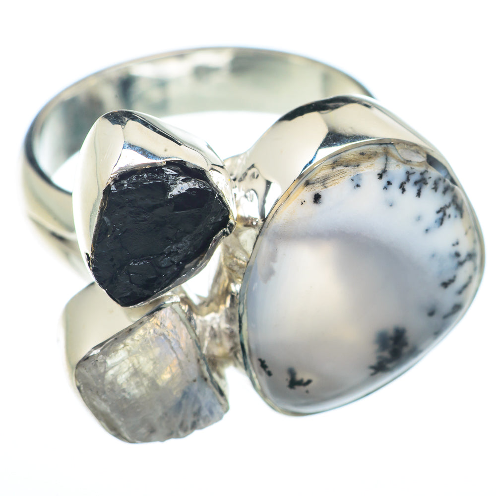 Dendritic Opal Rings handcrafted by Ana Silver Co - RING73303