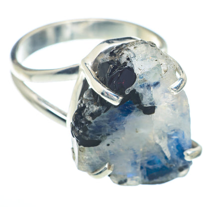 Rainbow Moonstone Rings handcrafted by Ana Silver Co - RING73304