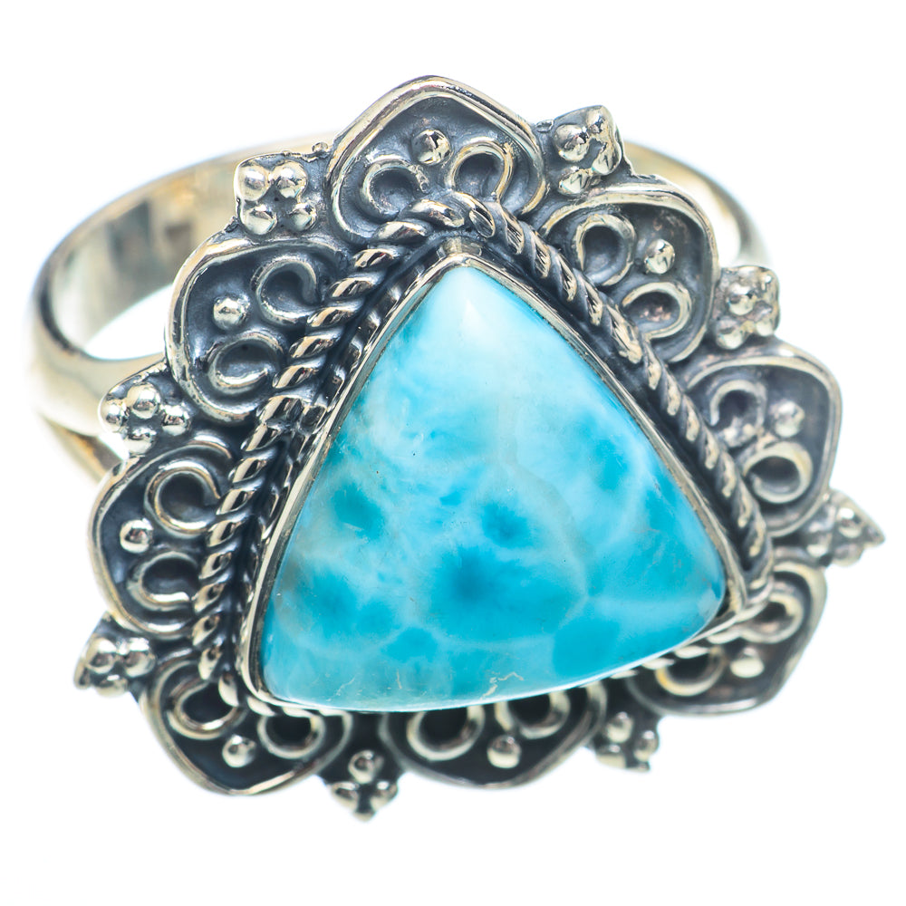 Larimar Rings handcrafted by Ana Silver Co - RING73311