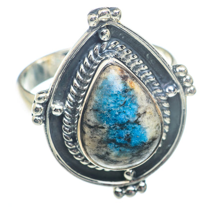 K2 Blue Azurite Rings handcrafted by Ana Silver Co - RING73313