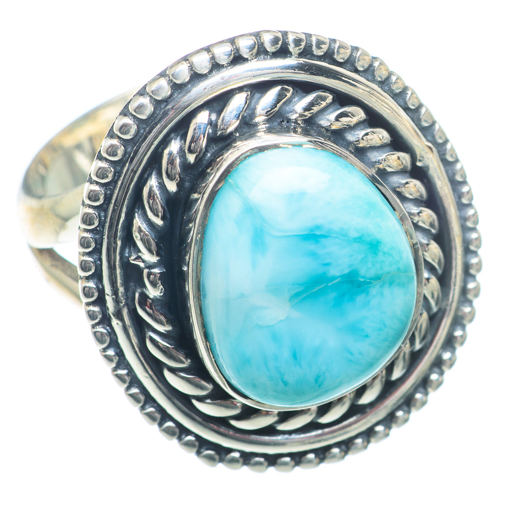 Larimar Rings handcrafted by Ana Silver Co - RING73314