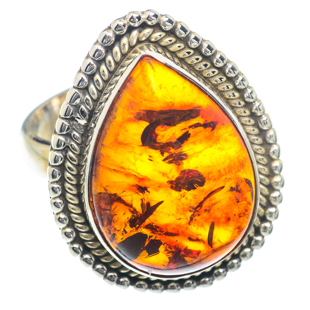 Baltic Amber Rings handcrafted by Ana Silver Co - RING73323