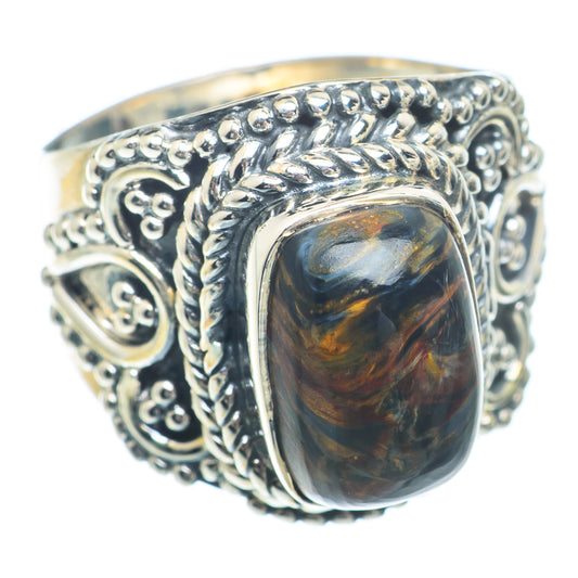 Golden Pietersite Rings handcrafted by Ana Silver Co - RING73329