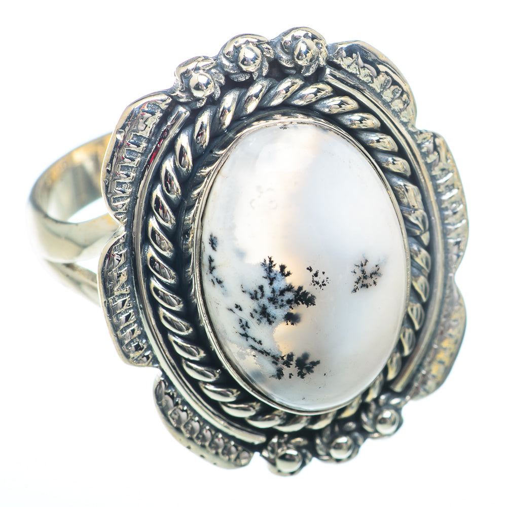 Dendritic Opal Rings handcrafted by Ana Silver Co - RING73332