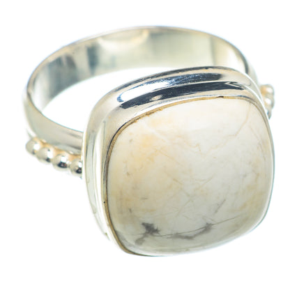 Howlite Rings handcrafted by Ana Silver Co - RING73336