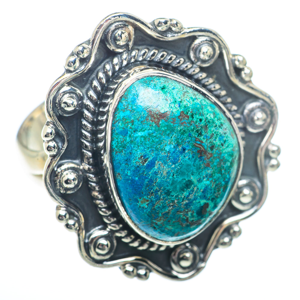 Chrysocolla Rings handcrafted by Ana Silver Co - RING73343