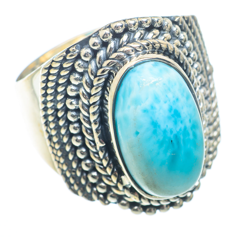 Larimar Rings handcrafted by Ana Silver Co - RING73344