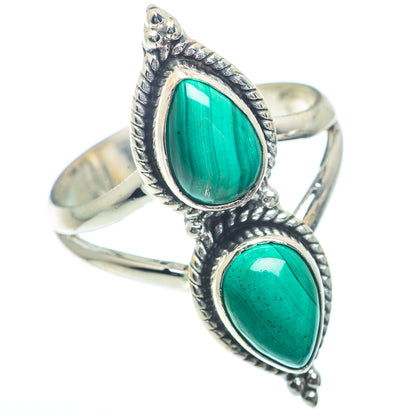 Malachite Rings handcrafted by Ana Silver Co - RING73350