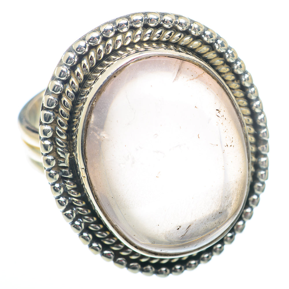 Rose Quartz Rings handcrafted by Ana Silver Co - RING73359