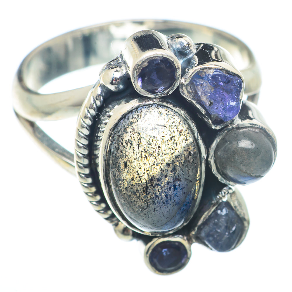 Labradorite Rings handcrafted by Ana Silver Co - RING73360