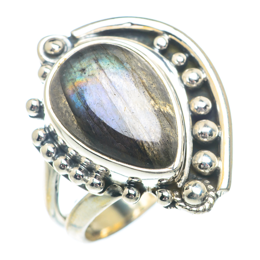 Labradorite Rings handcrafted by Ana Silver Co - RING73362
