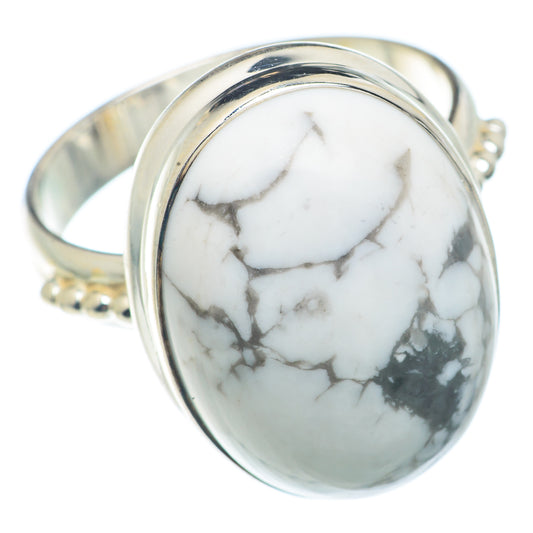 Howlite Rings handcrafted by Ana Silver Co - RING73368