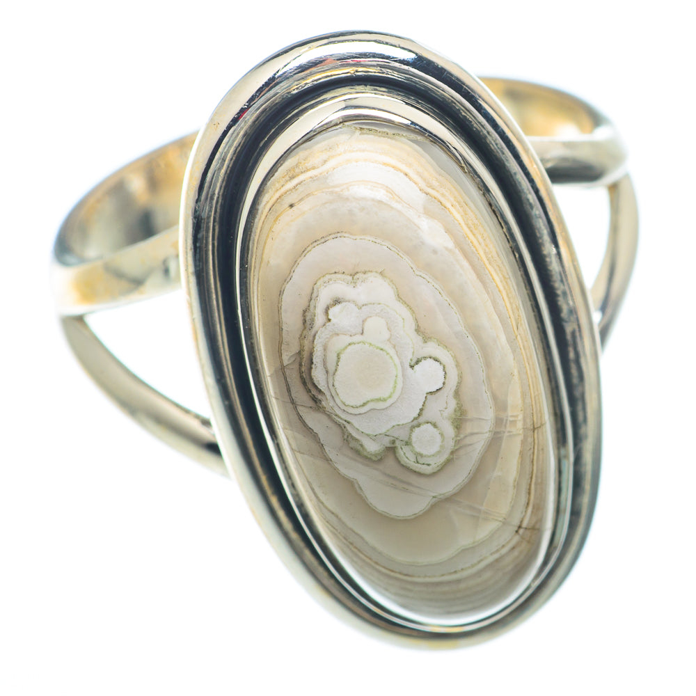 Laguna Lace Agate Rings handcrafted by Ana Silver Co - RING73375