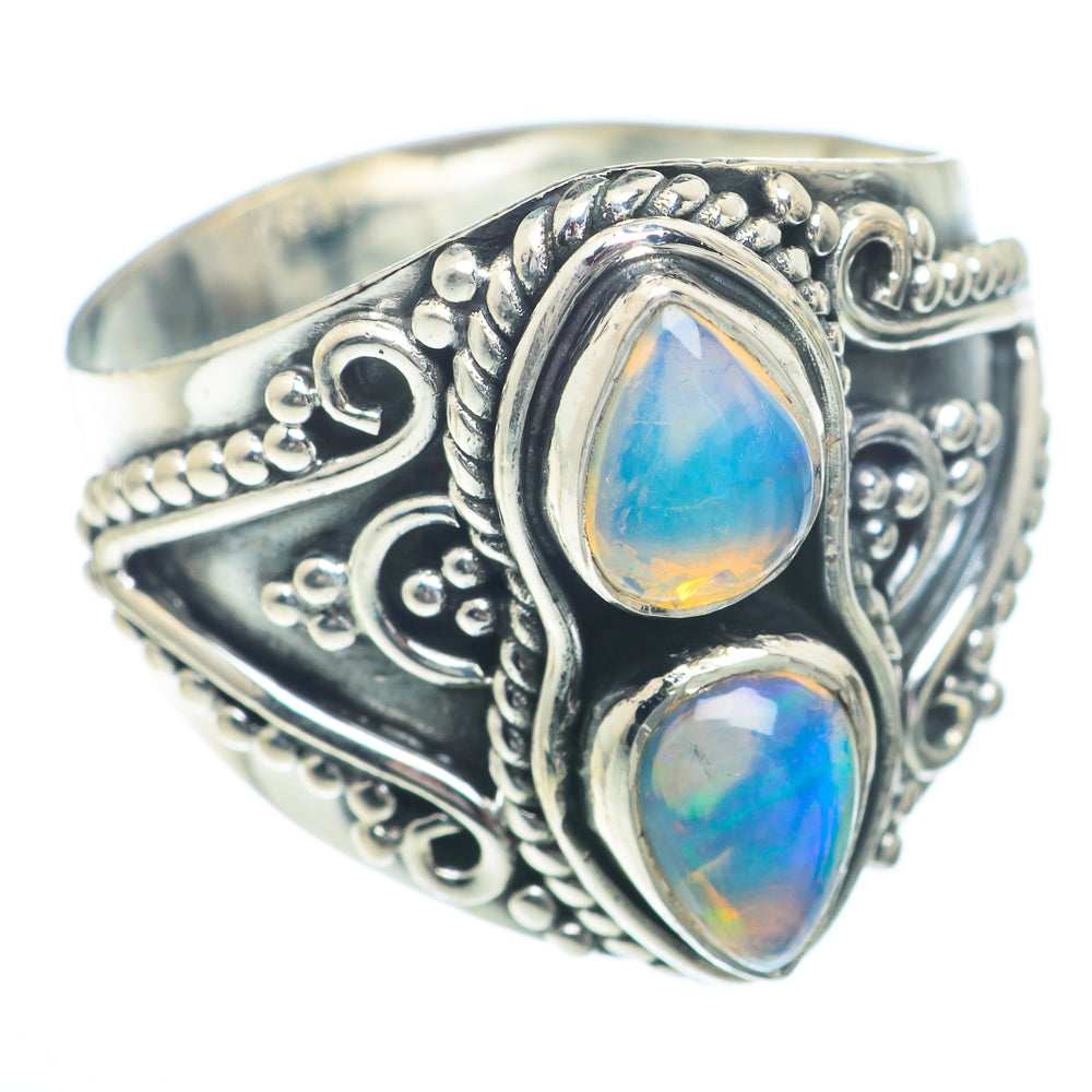 Ethiopian Opal Rings handcrafted by Ana Silver Co - RING73376