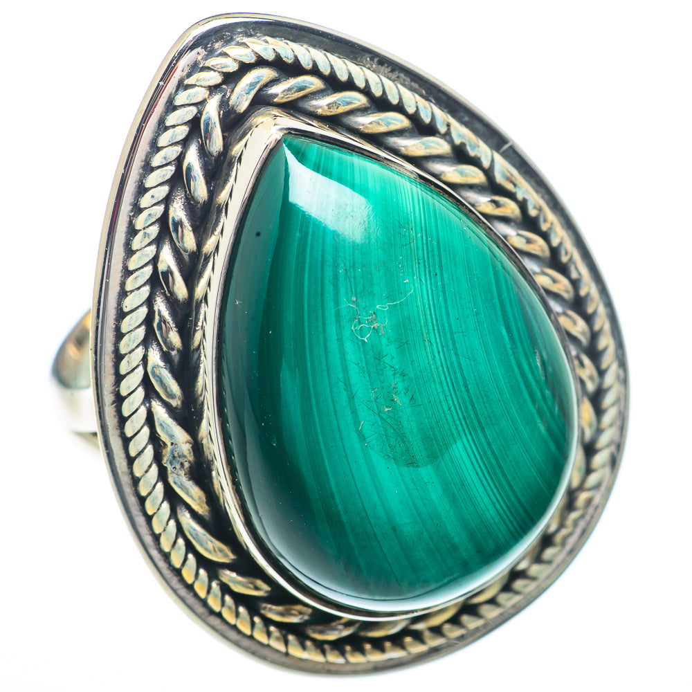 Malachite Rings handcrafted by Ana Silver Co - RING73387