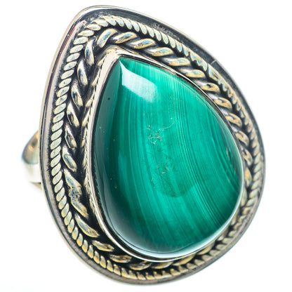 Malachite Rings handcrafted by Ana Silver Co - RING73387