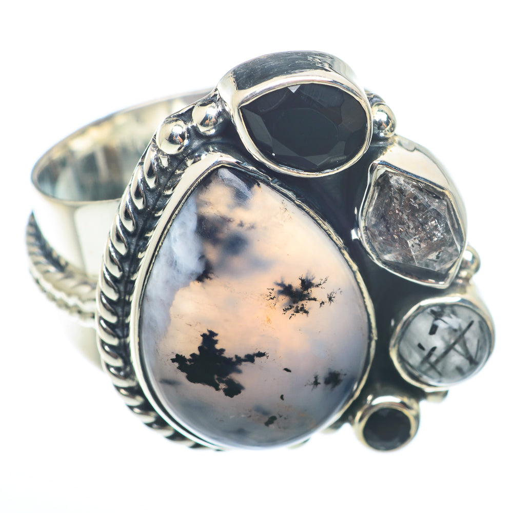Dendritic Opal Rings handcrafted by Ana Silver Co - RING73409