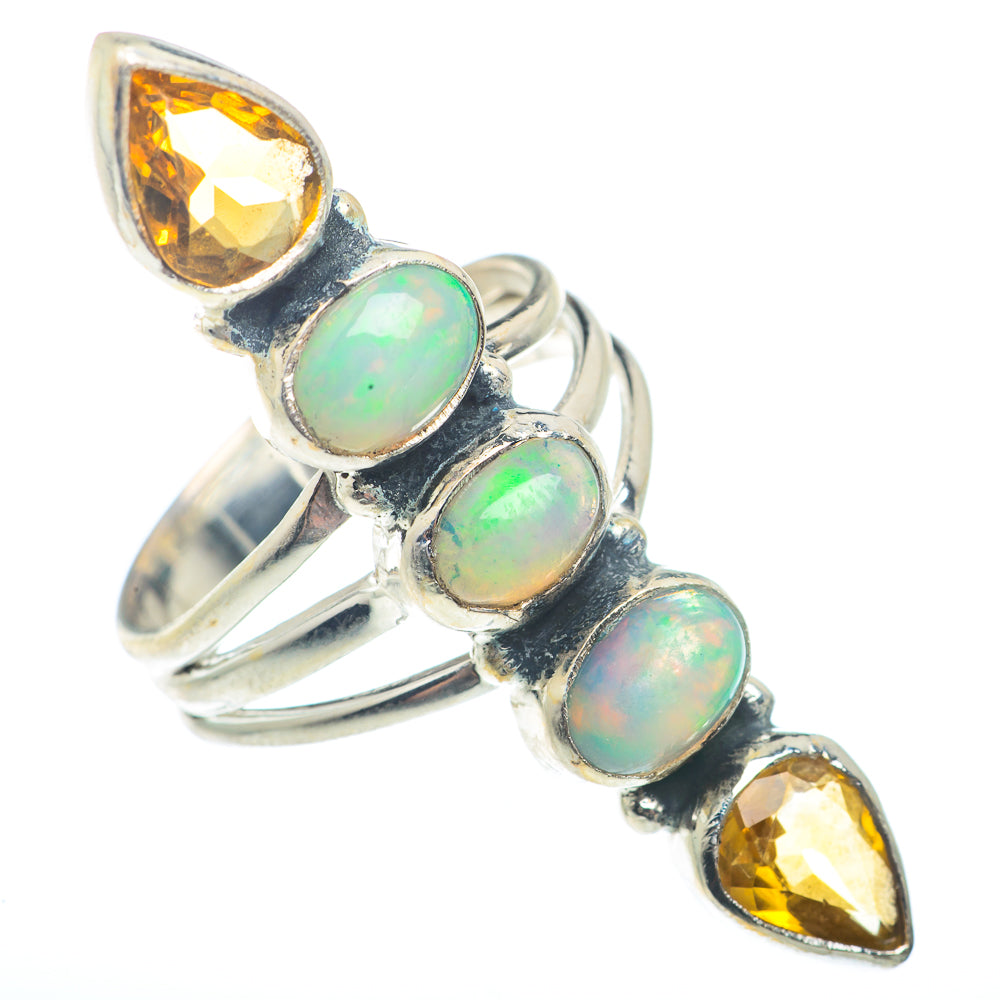 Ethiopian Opal Rings handcrafted by Ana Silver Co - RING73411