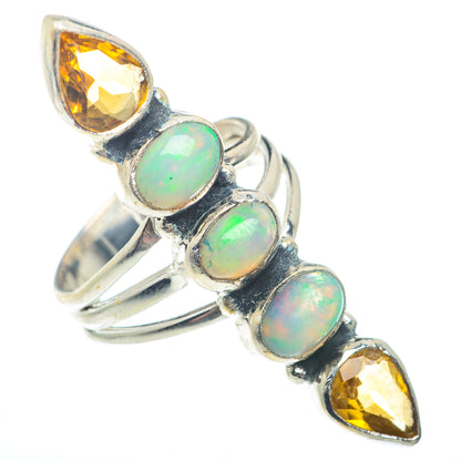 Ethiopian Opal Rings handcrafted by Ana Silver Co - RING73411