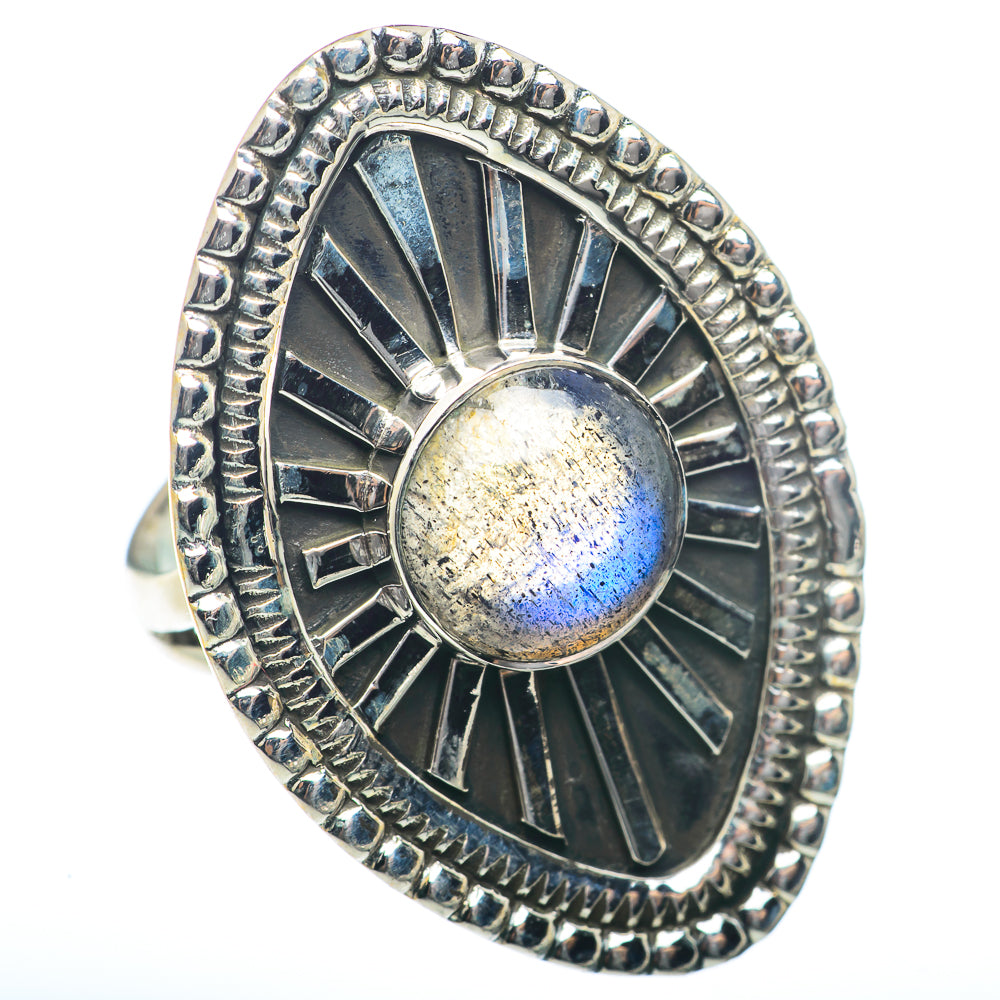 Labradorite Rings handcrafted by Ana Silver Co - RING73416