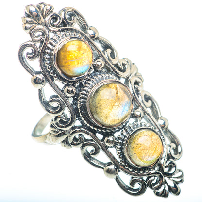 Labradorite Rings handcrafted by Ana Silver Co - RING73419