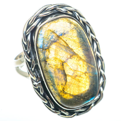 Labradorite Rings handcrafted by Ana Silver Co - RING73423