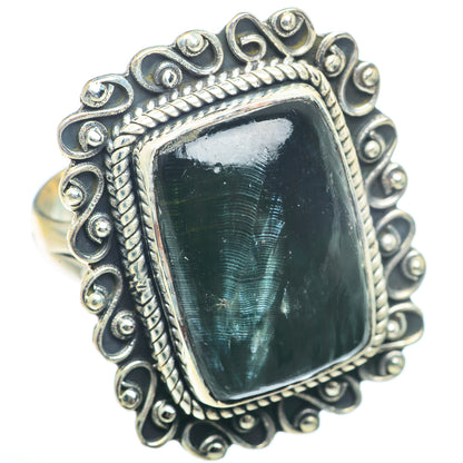 Seraphinite Rings handcrafted by Ana Silver Co - RING73427