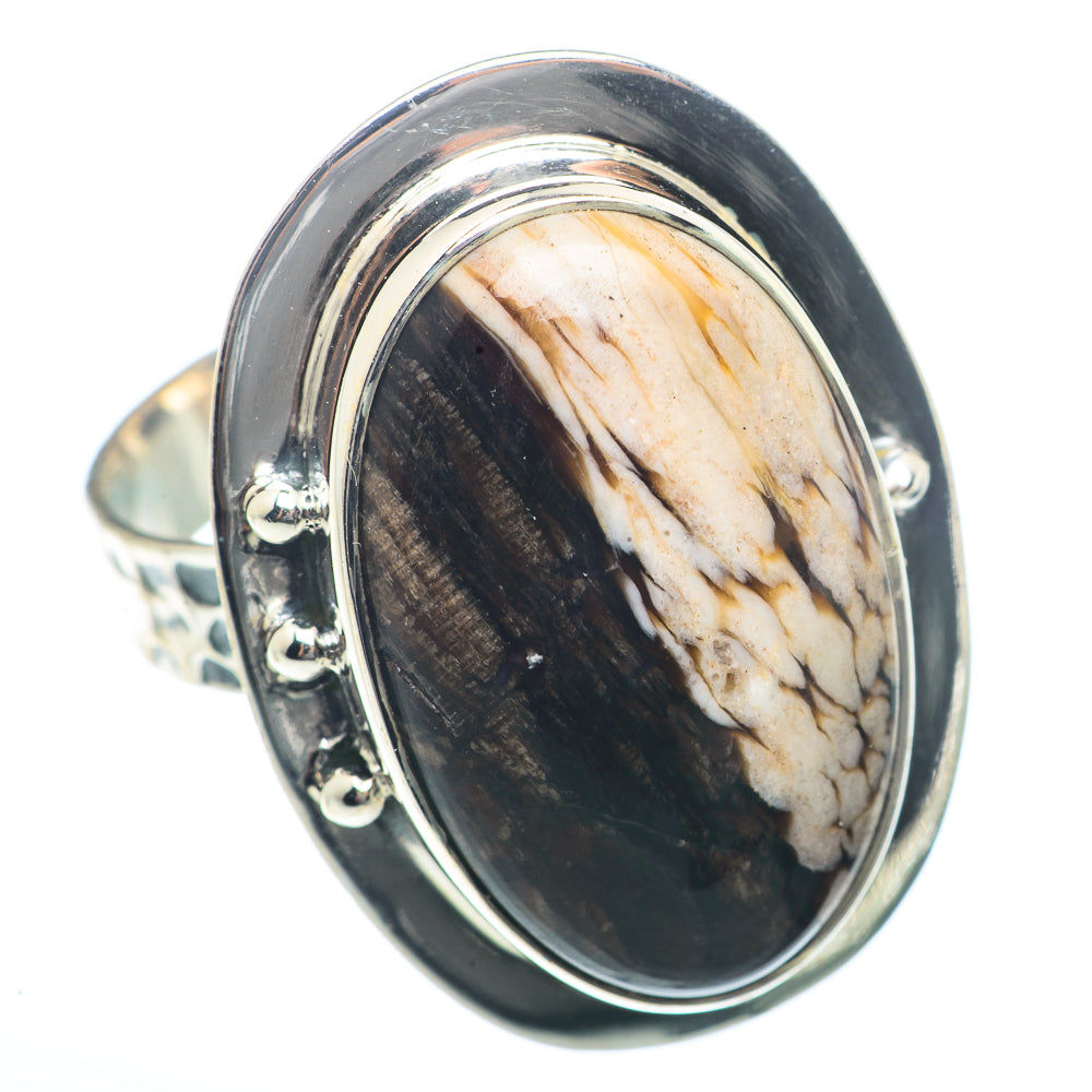 Peanut Wood Jasper Rings handcrafted by Ana Silver Co - RING73428