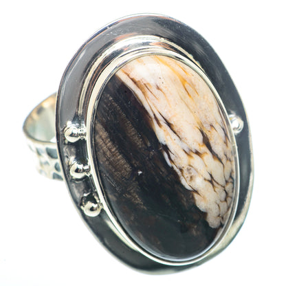 Peanut Wood Jasper Rings handcrafted by Ana Silver Co - RING73428