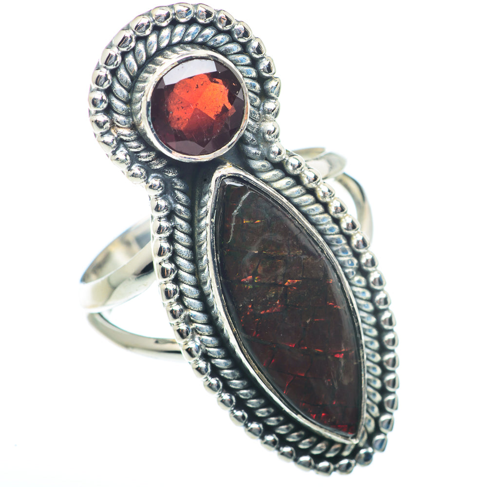 Ammolite Rings handcrafted by Ana Silver Co - RING73435