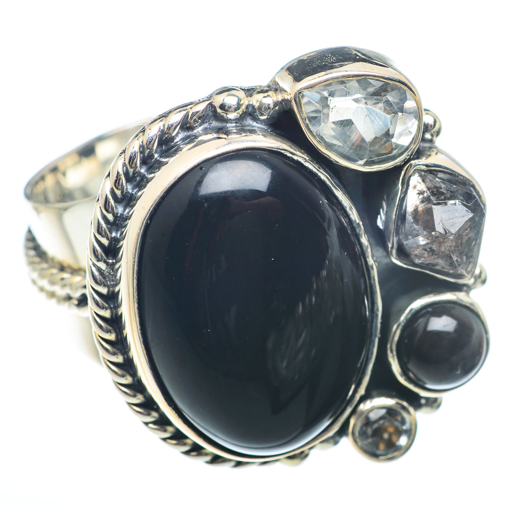 Black Onyx Rings handcrafted by Ana Silver Co - RING73441