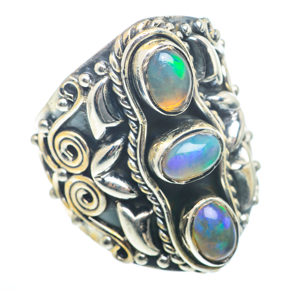 Ethiopian Opal Rings handcrafted by Ana Silver Co - RING73446