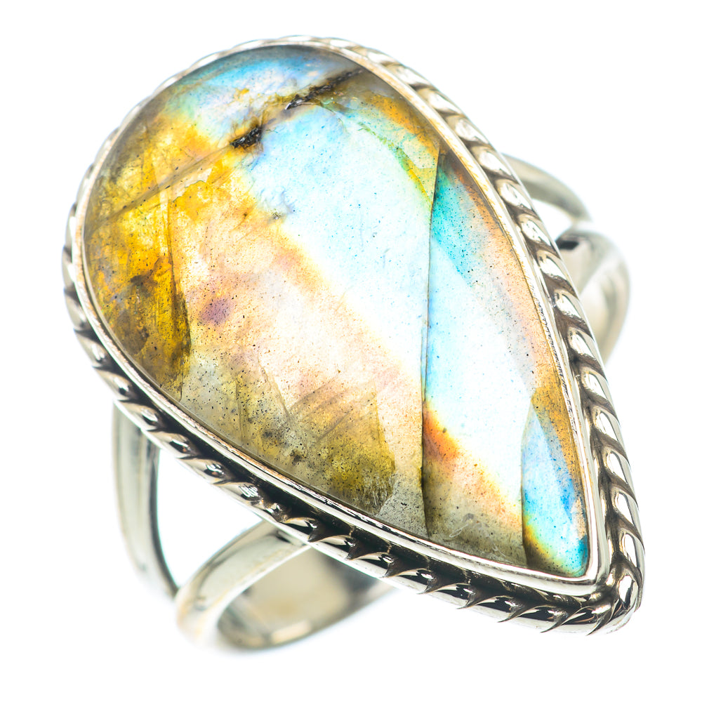 Labradorite Rings handcrafted by Ana Silver Co - RING73448