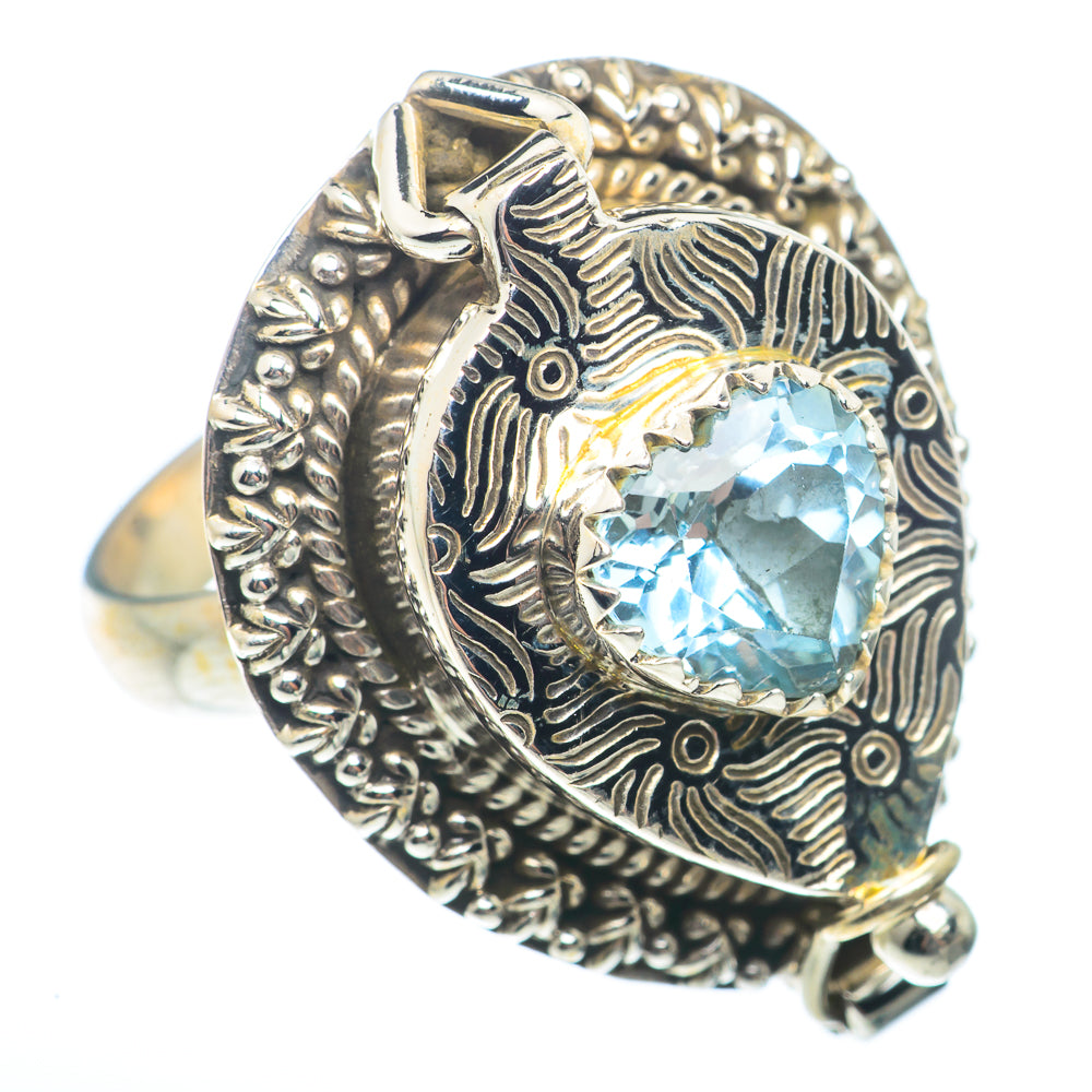Blue Topaz Rings handcrafted by Ana Silver Co - RING73451