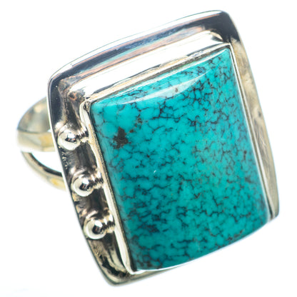 Tibetan Turquoise Rings handcrafted by Ana Silver Co - RING73452