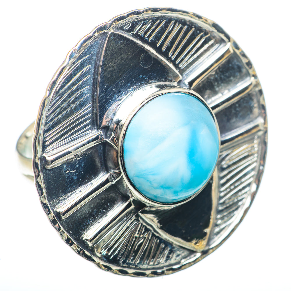 Larimar Rings handcrafted by Ana Silver Co - RING73453